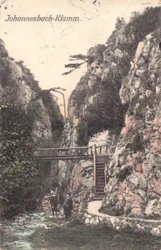 C040 Österreich, Johannesbach Klamm 1924 alte Postkarte