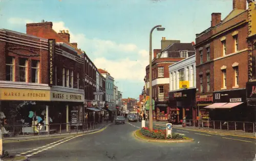 B210 England Fore Street Bridgwater Marks & Spencer Shop Vintage Postkarte