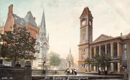 B211 England Birmingham Art Gallery Vintage Postkarte