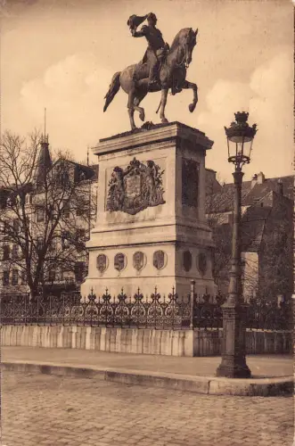 B215 Luxemburg Monument de Guillaume II König Vintage Postkarte