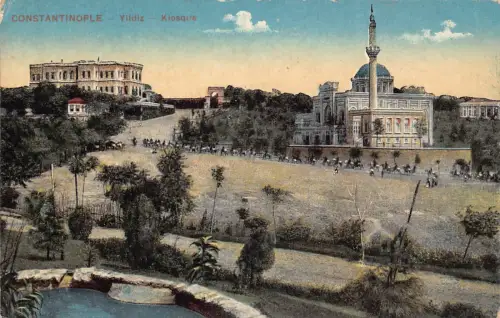 B216 Türkei Yildiz Kiosk Konstantinopel Istanbul Vintage Postkarte