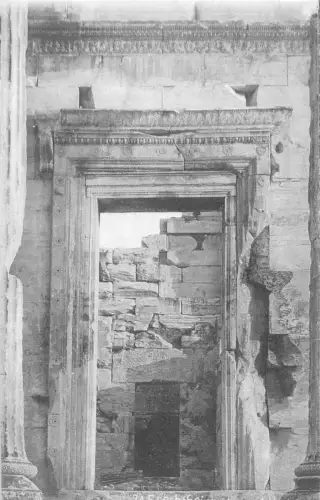 B220 Griechenland Erechtheion Tempeltür Athen Vintage Postkarte