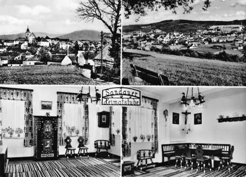 B233 Deutschland Sandayer Heimatstube Arzberg Haus Innenraum Vintage Postkarte