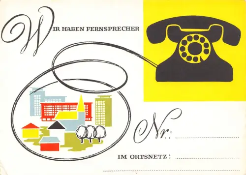 B234 Deutschland Wir haben fernsprecher Telefon Ganzsache