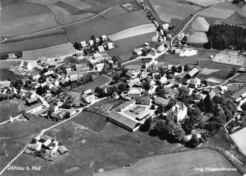 B234 Deutschland 1967 Doehlau b Hof Luftaufnahme RPPC Postkarte