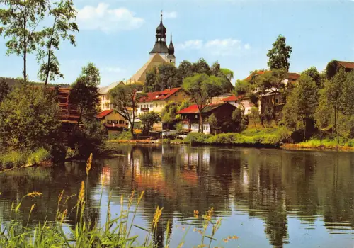 B234 Deutschland Regen im Bayerischen Wald Vintage Postkarte