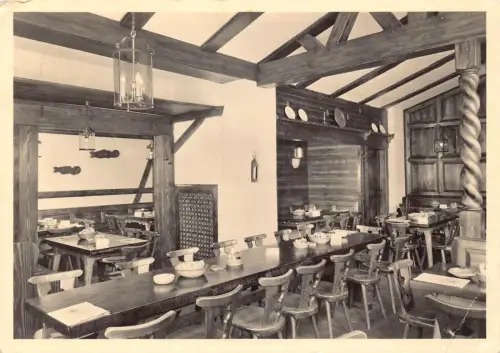 B235 Deutschland 1958 Hannof Rheinpfalz Weinstuben München Weinstube Postkarte