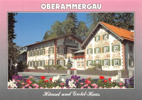 B235 Deutschland Oberammergau Haensel und Gretel Haus Haus Postkarte