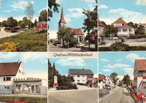 B235 Deutschland 1978 Gruss aus Mittelschenbach Mehransichtskarte