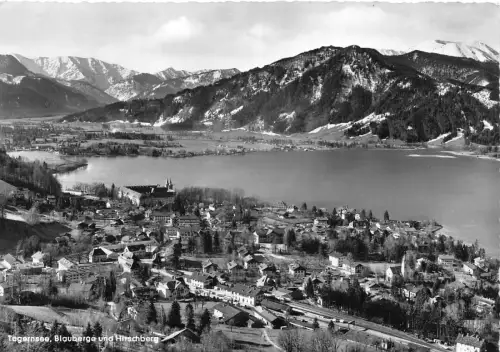 B235 Deutschland Tegernsee Blauberge und Hirschbergsee RPPC Postkarte