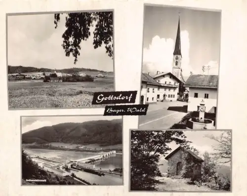 B236 Deutschland 1968 Gasthof Baeckerei Gottsdorf Bayr Wald Bäckerei RPPC Postkarte