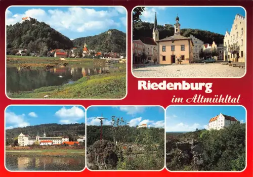 B236 Deutschland Riedenburg im Altmühltal Mehransicht Vintage Postkarte
