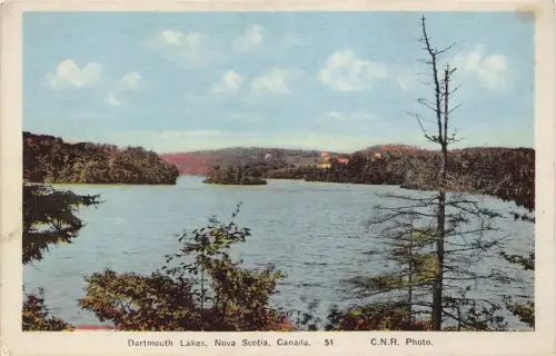 B237 Kanada Dartmouth Lakes Nova Scotia Vintage Postkarte