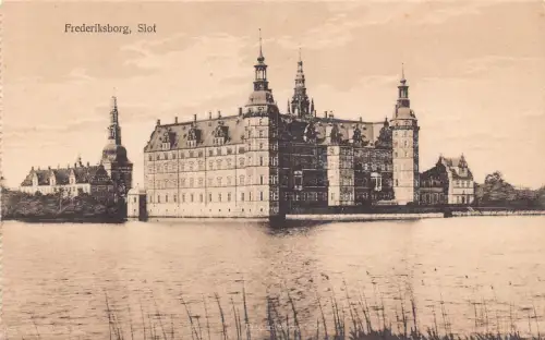 B237 Dänemark Frederiksborg Slot Castle Vintage Postkarte