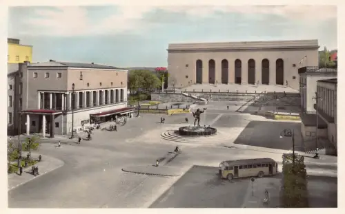 B238 Schweden Goeteborg Goetaplatsen Bus RPPC Vintage Postkarte