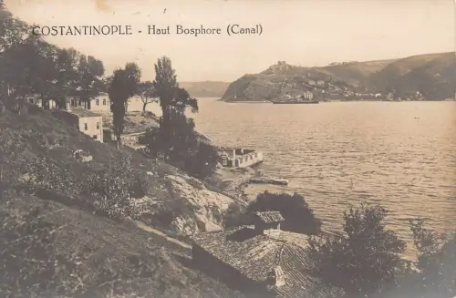 B239 Türkei Konstantinopel Haut Bospor Kanal Istanbul RPPC Postkarte