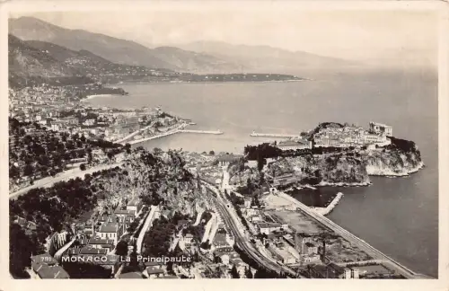 B241 Monaco Fürstentum RPPC Vintage Postkarte