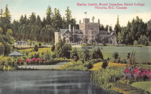 B243 Kanada Hatley Castle Royal Canadian Naval College Victoria Postkarte