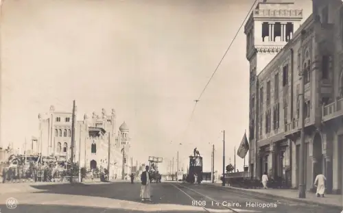 B244 Ägypten Kairo Heliopolis RPPC Vintage Postkarte