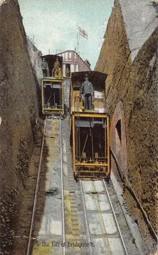 B247 England Lift at Bridgnorth Standseilbahn Vintage Postkarte