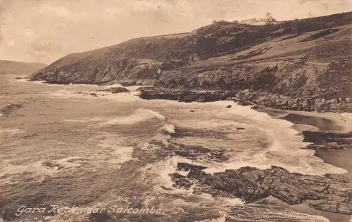 B248 England 1920 Gara Rock bei Salcombe Sea Vintage Postkarte