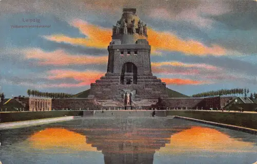 B261 Deutschland Leipzig Volkerschlachtdenkmal Denkmal Postkarte