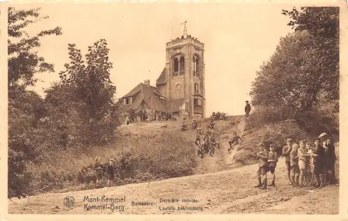 Belgien Mont Kemmel Belvedere Kinder Vintage Postkarte