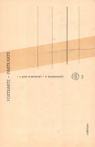 Lettland Riga Rathausplatz Ratslaukums Rathausplatz Vintage Postkarte