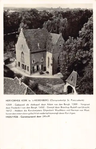 Niederlande Hervormde Kerk te 's-Heerenberg Kirche RPPC Vintage Postkarte