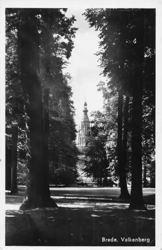 Niederlande Breda Valkenberg Wald Vintage Postkarte