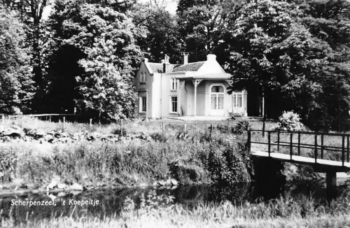 Niederlande 1974 Scherpenzeel 't Koepeltje Forsthaus Vintage Postkarte