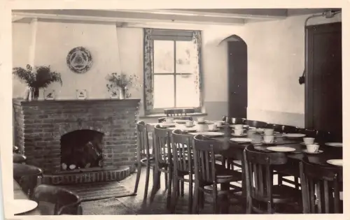 Niederlande 1951 Lager- und Konferenzraum Den Alerdnick Heino Restauran Postkarte