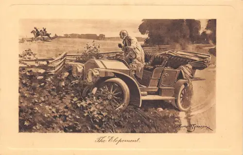 L040 Die Elopment Automobil Postkarte