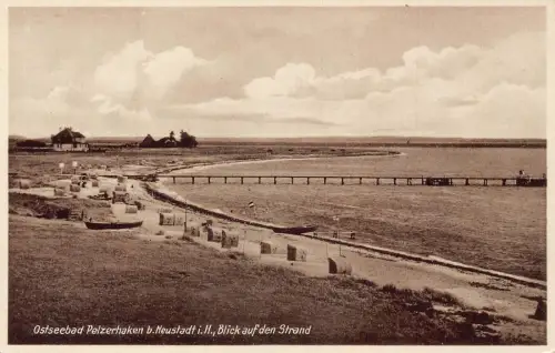 L107 Deutschland Ostseebad Pelzerhaken b Neustadt i H Seebrücke Postkarte