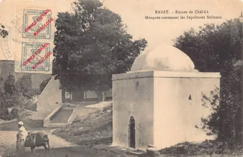 L042 Spanisch Marokko Rabat Moschee Vintage Postkarte