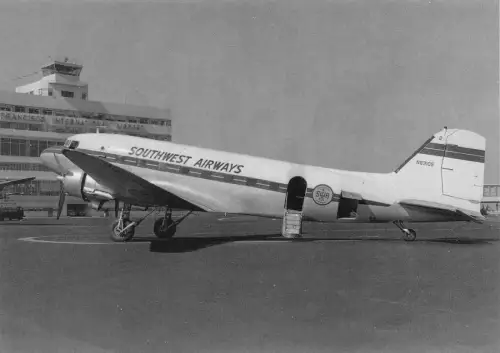 A159 Flugzeug Southwest Airways Fluggesellschaft N63105 c/n 20213 Postkarte