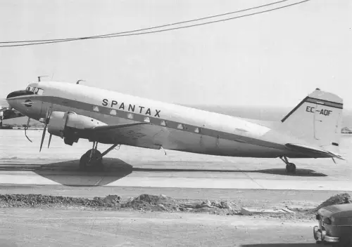 A159 Flugzeug EC-AQF Spantax Airline c/n 26465 Postkarte