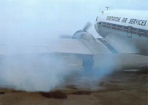 A159 Flugzeug Normandie Air Services F-BEIG Dinard Pleurtuit Frankreich Postkarte