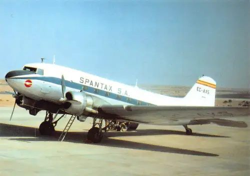 A159 Flugzeug Spantax Airline EC-AXS c/n 1984 Postkarte