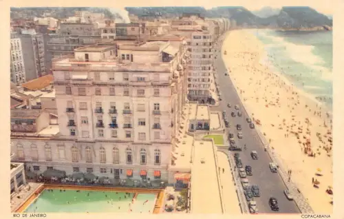 L249 Brasilien RIO DE JANEIRO - COPACABANA Vintage Postkarte