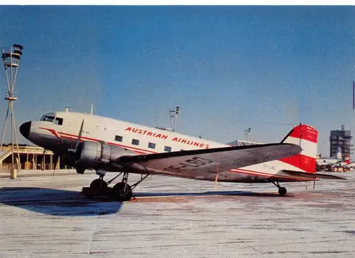 A157 Flugzeug Australian Airlines OE-LBD c/n 42976 am Flughafen Postkarte