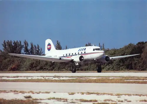 A157 Flugzeug Princetown-Boston Fluggesellschaft N32PB Marathon Florida Flughafen Postkarte