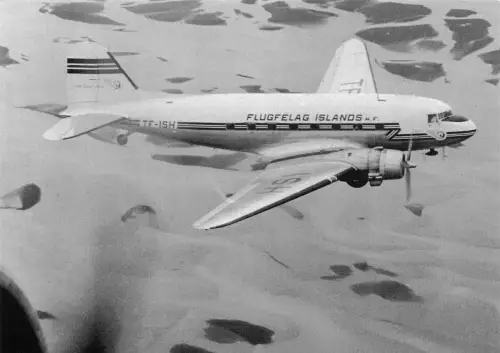 A157 Flugzeug Flugfelag Islands Airline TF-ISH c/n 13861 in Luftpostkarte
