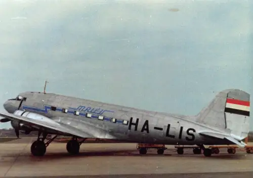A156 Flugzeug Malew HA-LIS Russian Build Li-2 c/n  Postkarte