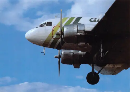 A157 Flugzeug Air Atlantique G-AMPO c/n 33185 bei Braunschweig Deutschland Postkarte