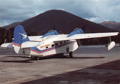 A156 Flugzeug Trans Provincial Airlines Grumman G-21A Goose C-FBXR Postkarte