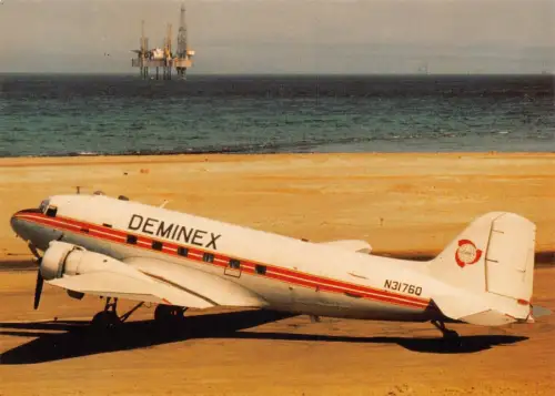 A156 Flugzeug Deminex N3176Q Pyramid Airlines Ras Gharib Ägypten Flughafen Postkarte