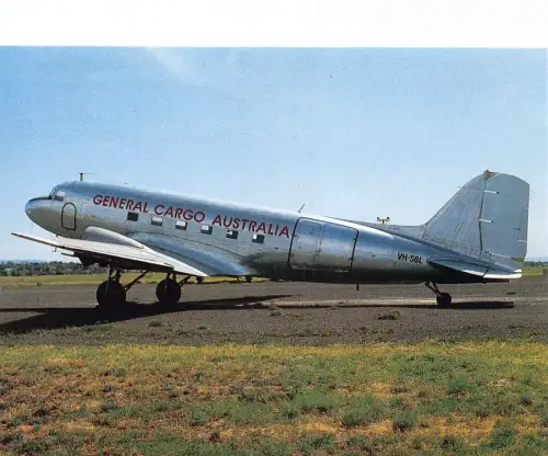 A156 Flugzeug General Cargo Australien VH-SBL am Essendon Airport Postkarte