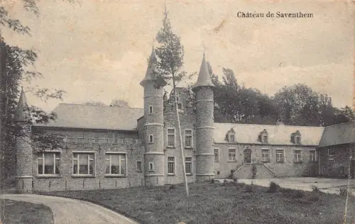 A152 Frankreich Schloss Schloss Saventhem Vintage Postkarte