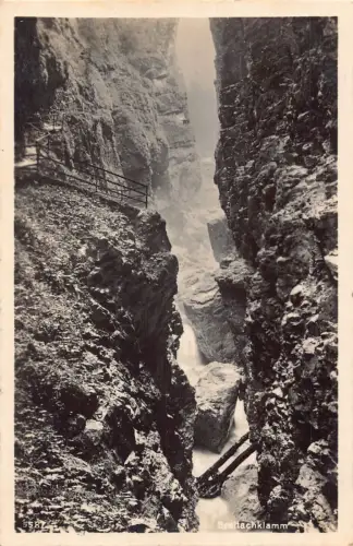 A148 Deutschland 1936 Breitachklamm Oberstdorf Tlefenbach Bayr Allgäu Postkarte